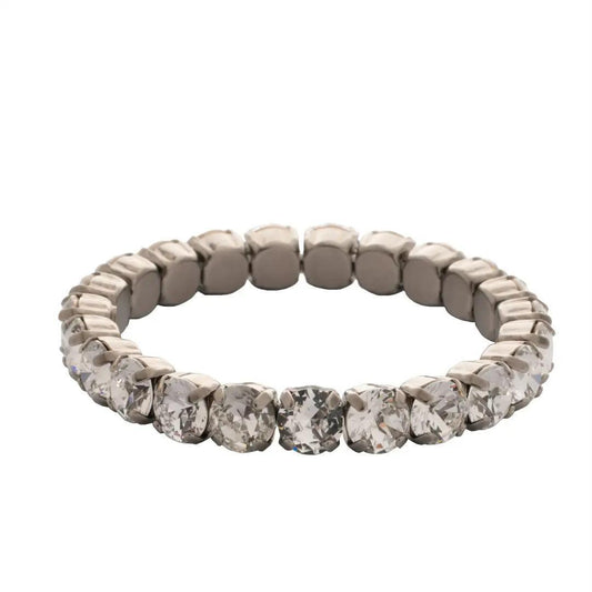 Vintage Silver and Stretch Bracelet