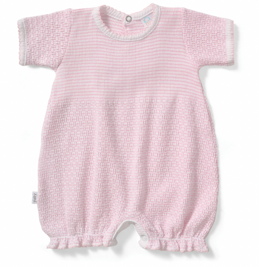 Paty Knit Pink Ruffle Hem Bubble