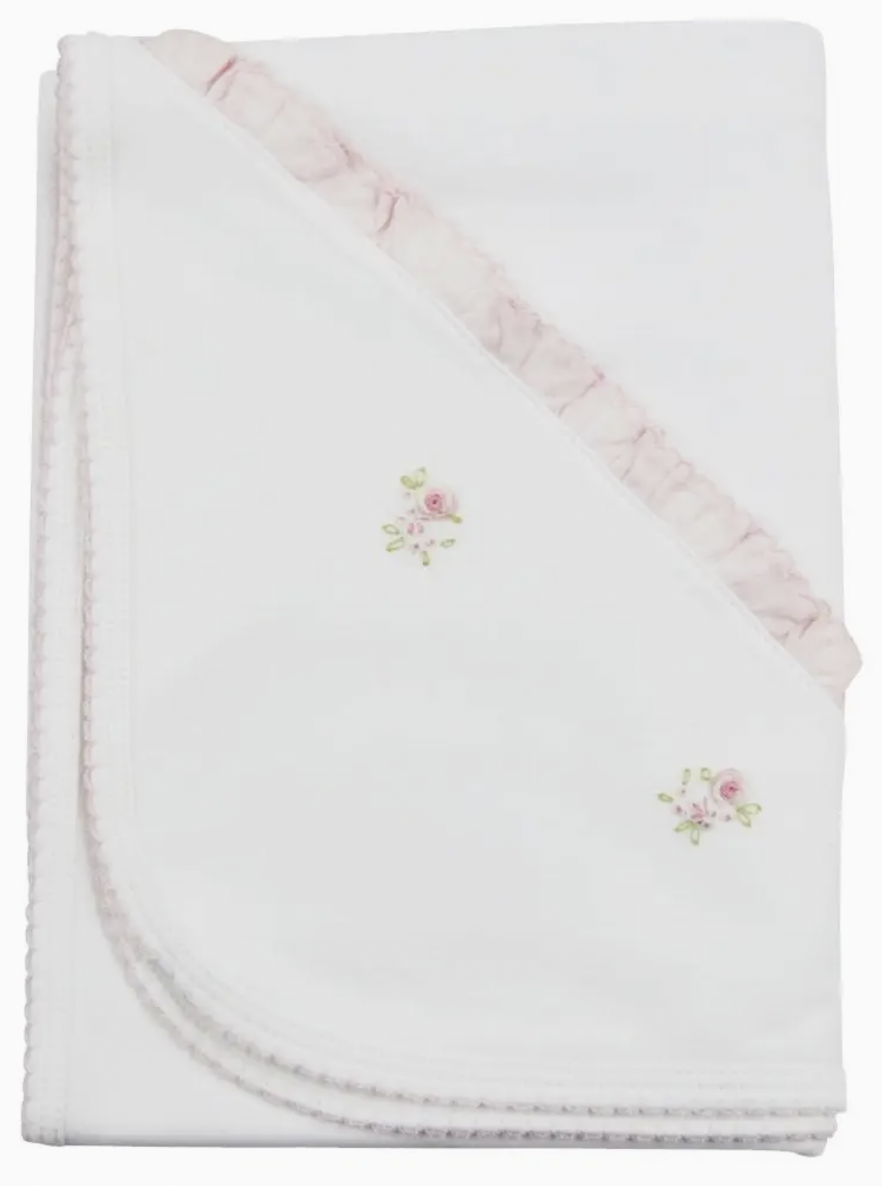 Flower Bouquets Pink Baby Blanket