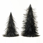 S/2 Navy Feather Trees