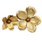 3" Gold Magnolia Clip