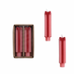 S/2 Pink Giftbox Taper Candle