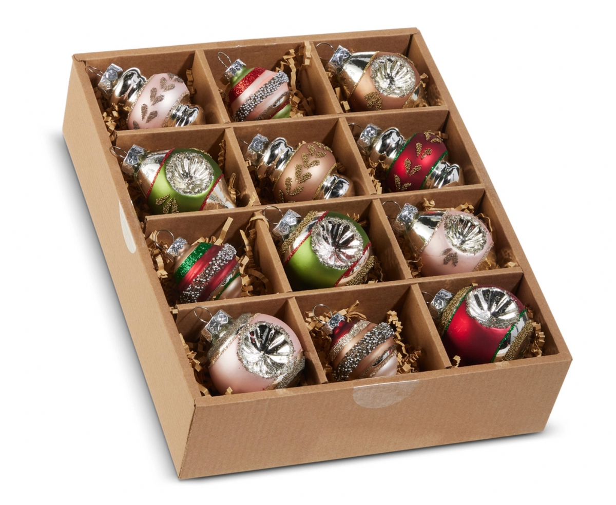 Box of Vintage Ornaments