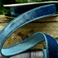 1" Dusty Blue Velvet Ribbon