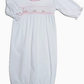 Eden Pink Rosebud Smocked Gown
