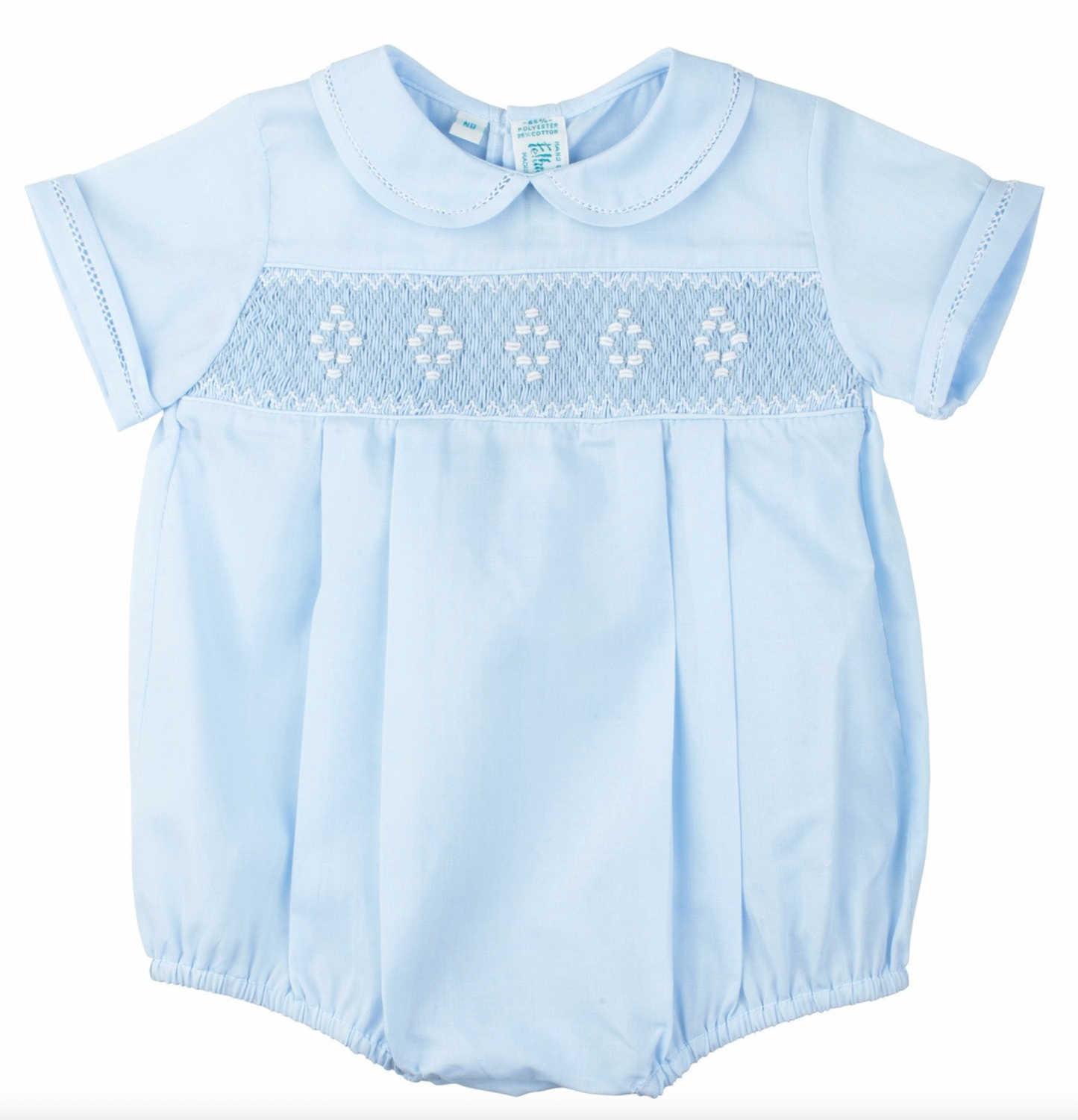 Blue Smocked Diamond Creeper