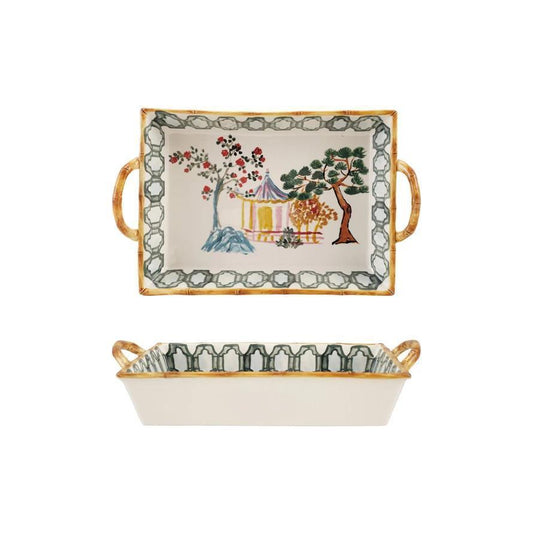 Hand Painted Baker 2 QT