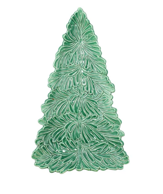 Lastra Holiday Figural Tree Platter Small