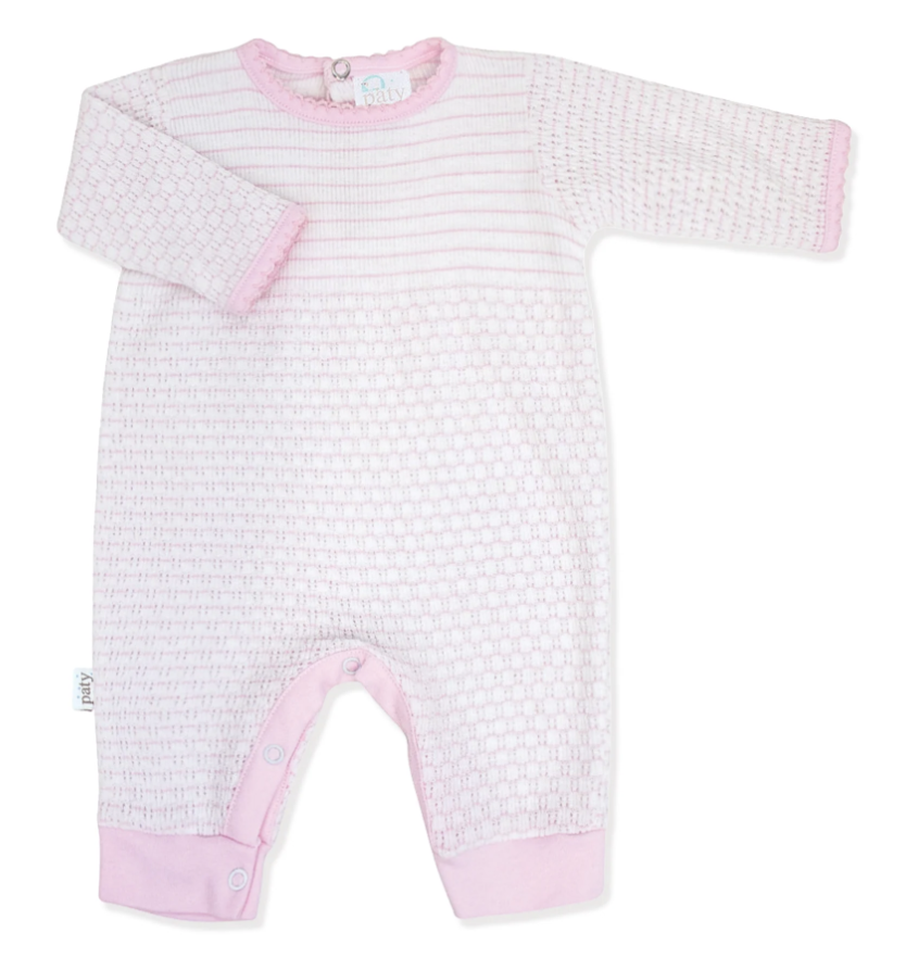 Paty Knit Pinstripe Romper