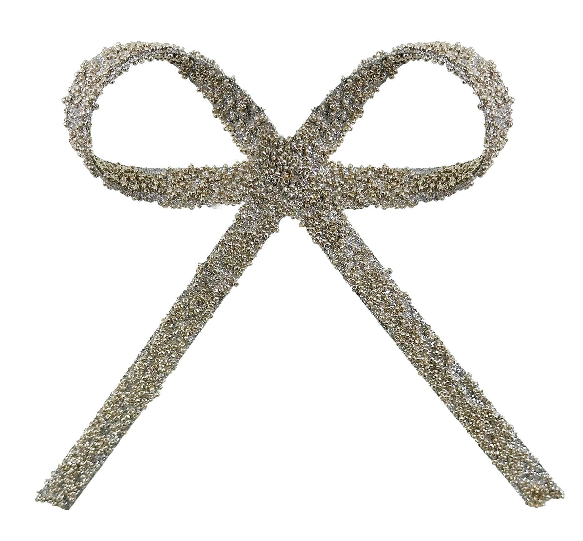 Glitter Bow Clip Champagne Clip