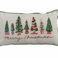 "Merry Christmas" Lumbar Tree Pillow