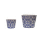 Blue and White S/2 Planters