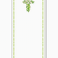 Floral Cross Skinny Notepad