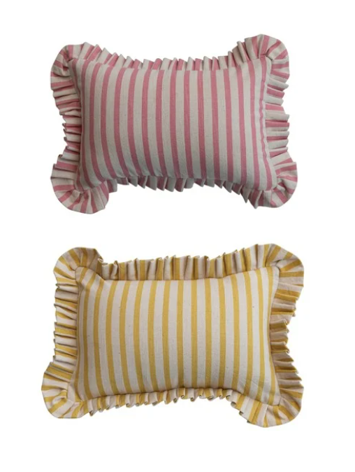 Striped Lumbar Pillow