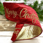 4" Red Merry Christmas Embroidered Ribbon