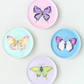 CC Acrylic Butterfly Coasters S/4