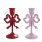 8" Metal Bow Candle Holder