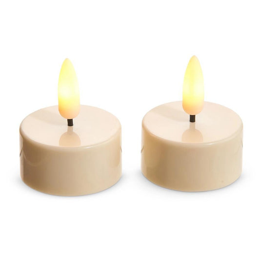 1" Ivory Tealight S/2