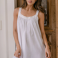 White Embroidered Tank Gown