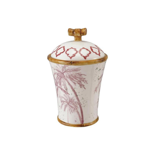 Canister with Palm Tree Giraffe Bamboo