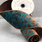 4" Dark Teal Acanthus