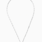Silver Cross Paperclip Chain