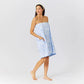 Weezie Towel Wrap in French Blue Floral
