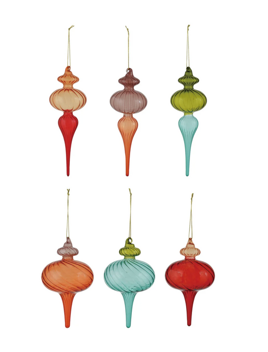 Citrus Glass Finial Ornament