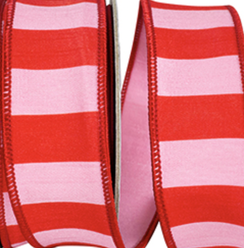 Cabana Stripe Valentines Ribbon