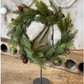 11" White Spruce Candle Ring