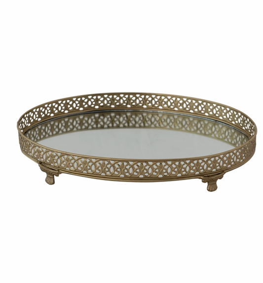 Gold Footed Tray
