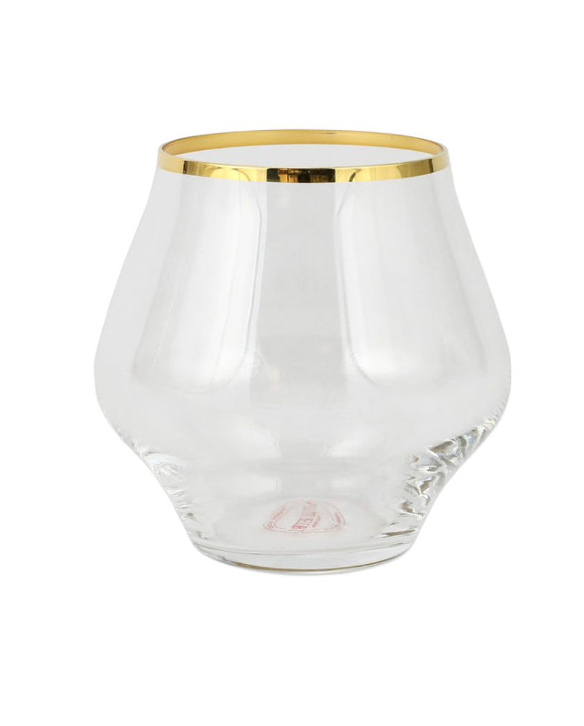 Contessa Gold Stemless Wine Glass