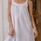 Blue Embroidered Tank Gown