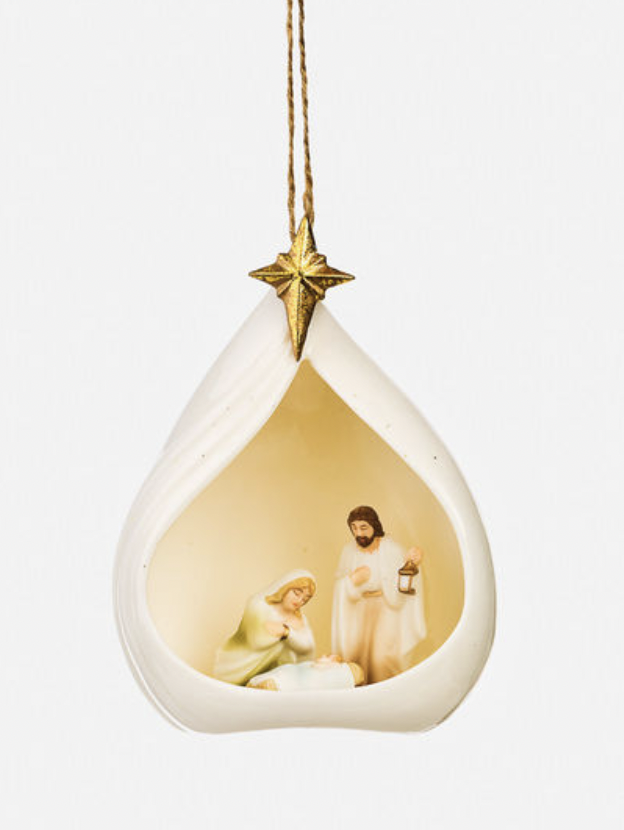 Porcelain Nativity Orn