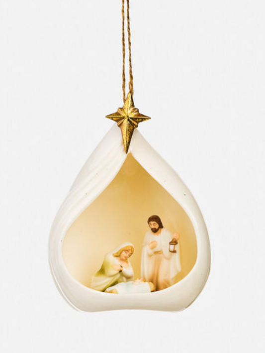 Porcelain Nativity Orn