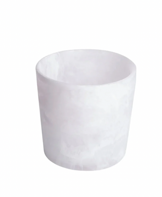 White Swirl Bucket/Jar