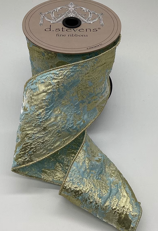 4" Seaglass Jacquard Ribbon