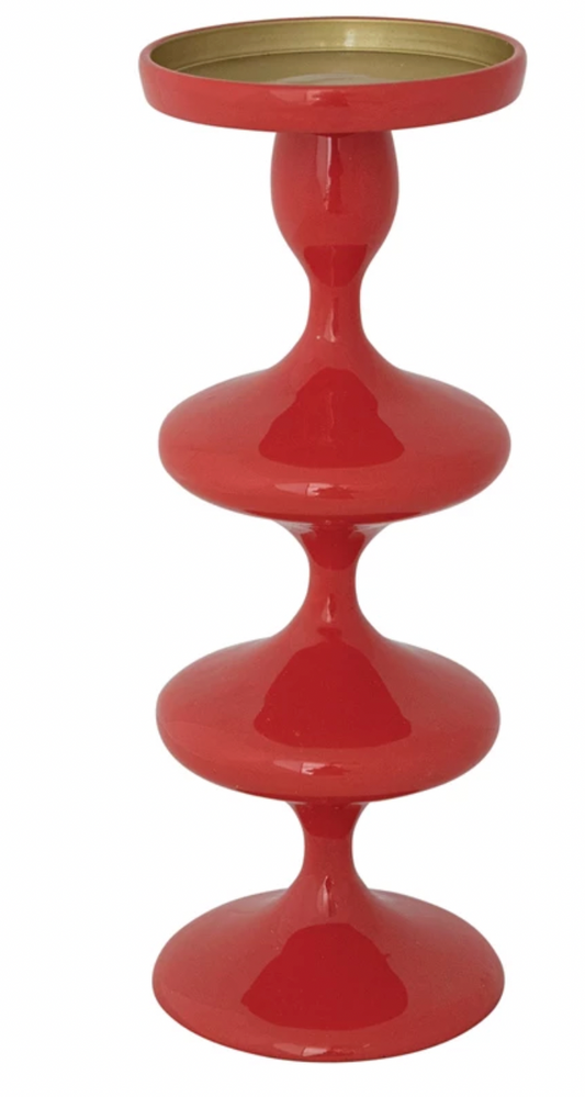 Enameled Aluminum Candle Holder