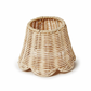 Rattan Lampshade Cover with Scalloped Edge