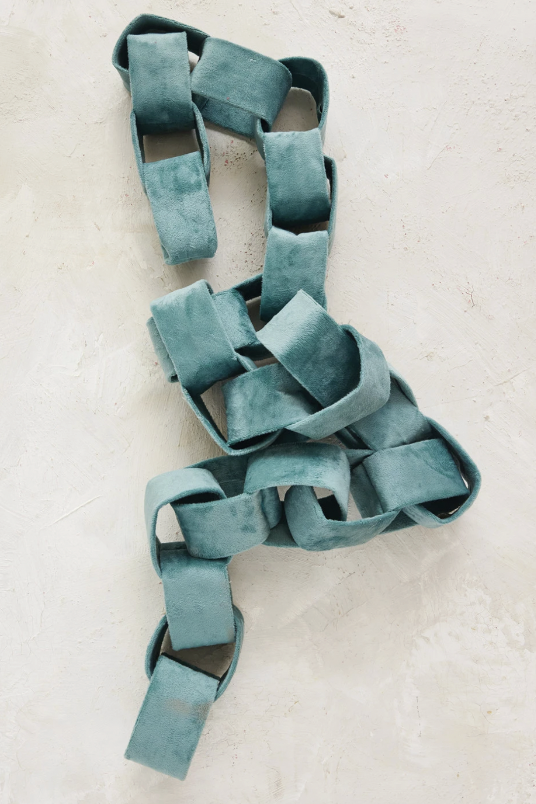 72" Green Velvet Link Garland