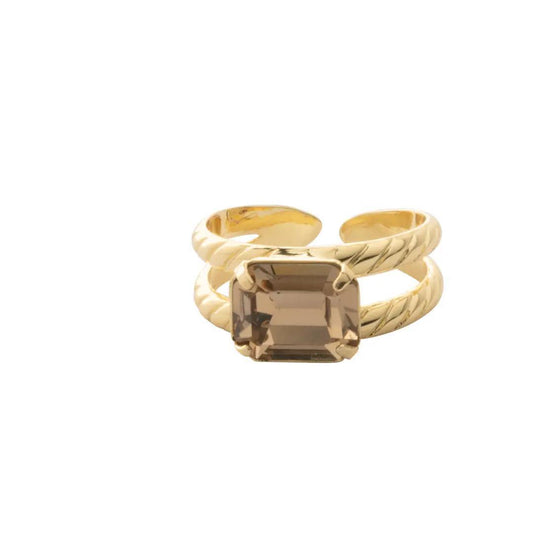 Octavia Beige Cocktail Ring