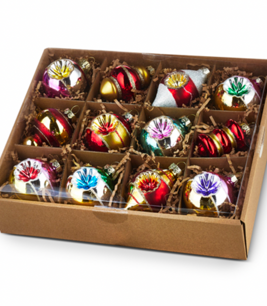2" Box of Vintage Ornaments