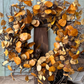 26" Mustard Penny Leaf Wreath