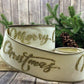 Winter White  4" Merry Christmas 10yds