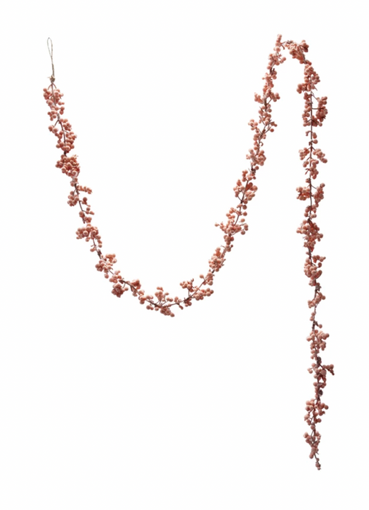 72"L Pink Berries Garland