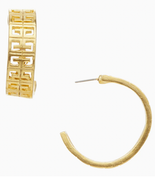 Greek Key Hoops