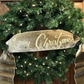 6" Gold Merry Christmas Embroidered Ribbon