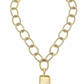 Handcast Gold Cross Necklace.