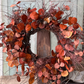 26" Penny Leaf Wreath Orange