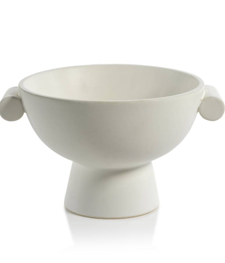 Baden Matt White Ceramic Bowl